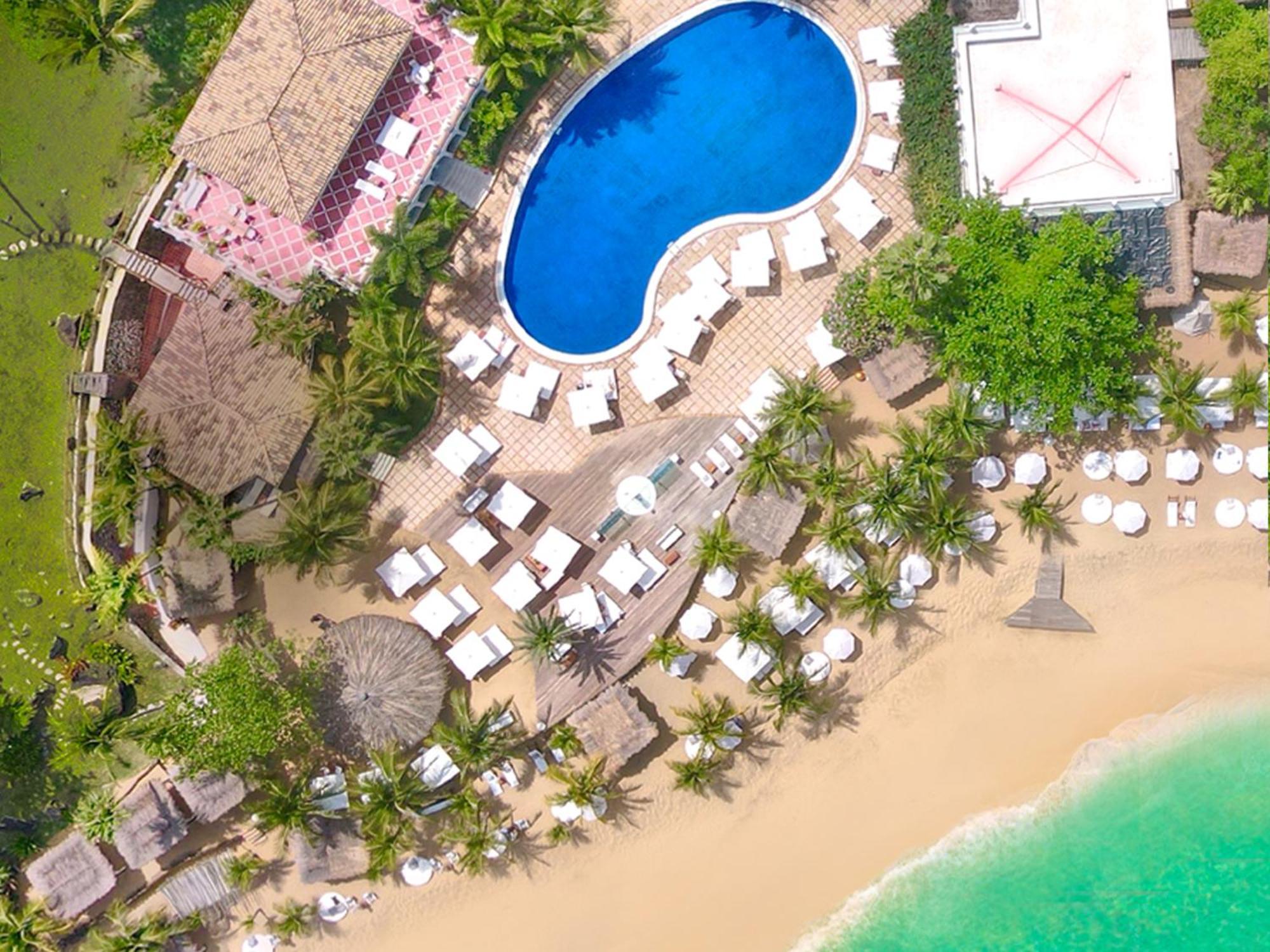 Dpny Beach Hotel & Spa Ilhabela Esterno foto Aerial view of the resort