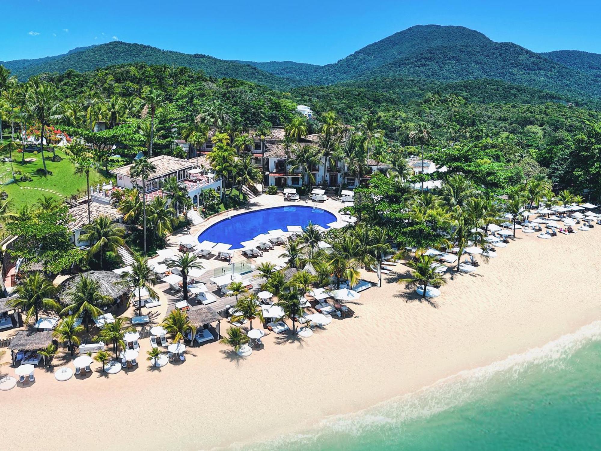 Dpny Beach Hotel & Spa Ilhabela Esterno foto Aerial view of the resort